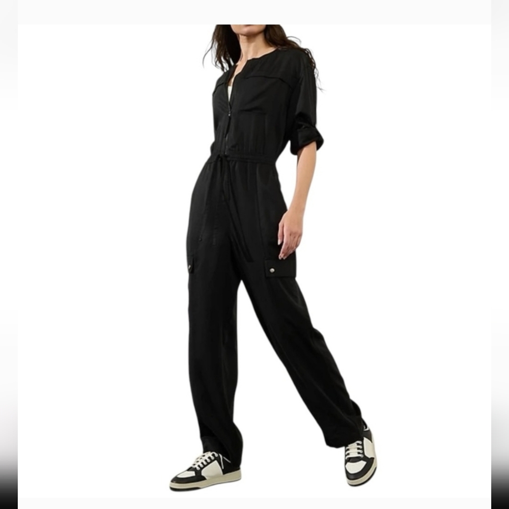 Athleta Brooklyn Women's Black Jumpsuit Size 6 EUC